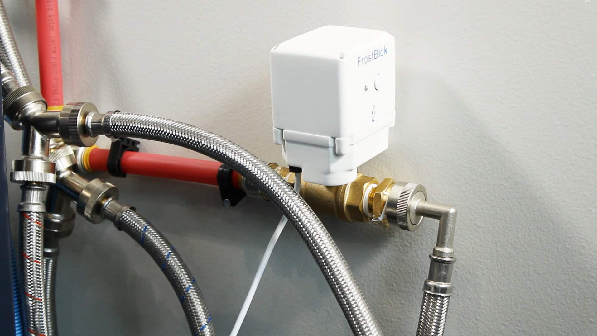 Photo of the FrostBlok device installed